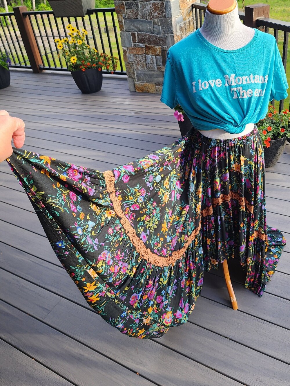 Spell & Gypsy Collective Gypsy Queen Castaway Skirt Large Rare Unicorn